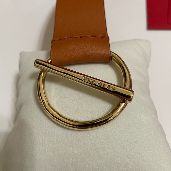 UNO de 50 Watts Up Camel Leather Cuff Bracelet Gold Clasp Handcrafted In Spain - Picture 8 of 16